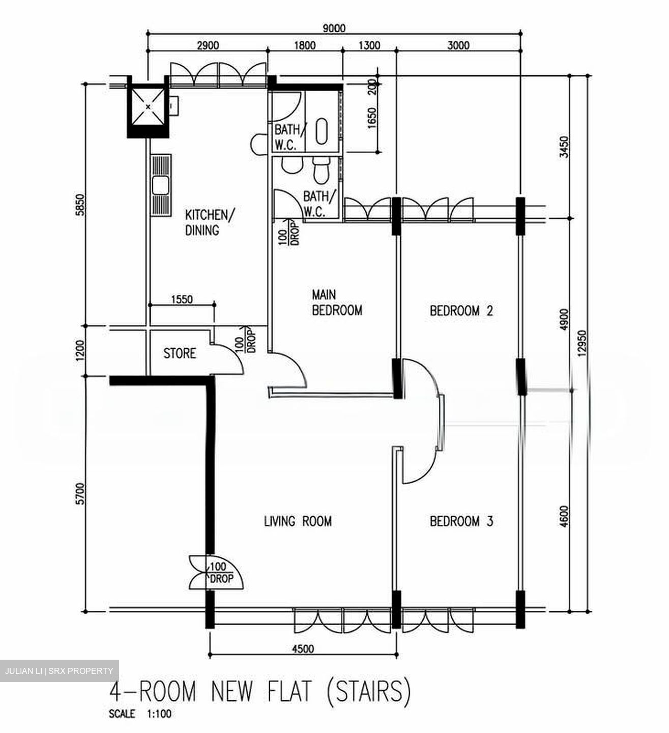 Blk 205 Clementi Avenue 6 (Clementi), HDB 4 Rooms #529724401